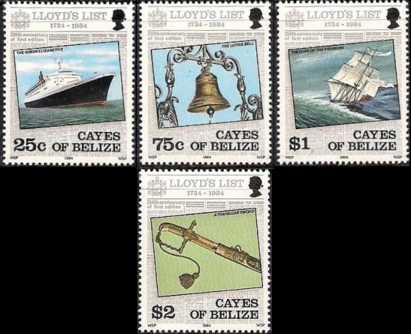 1984 250th Anniversary of Lloyd's List Stamps