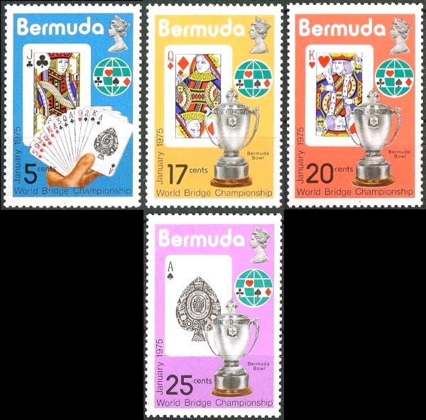 1975 World Bridge Championship in Bermuda Stamps
