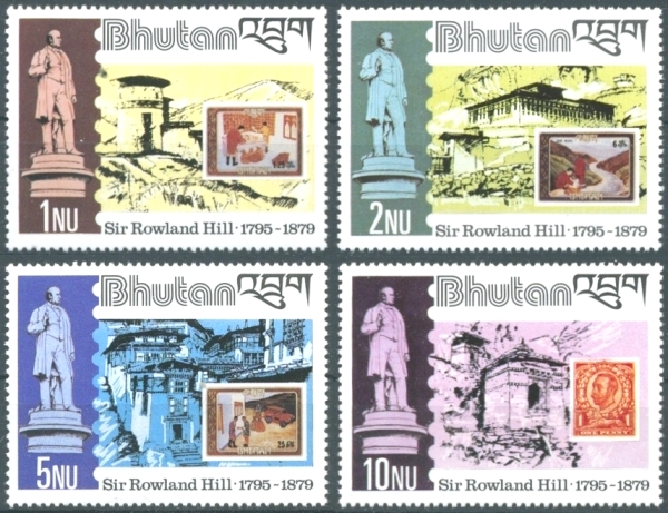 Bhutan 1980 Death Centenary of Sir Rowland Hill (1979) Stamps