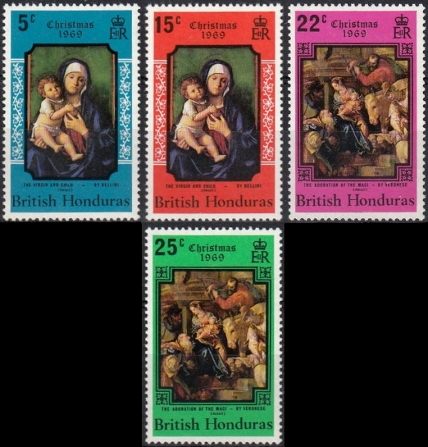 1969 Christmas, Paintings Stamps