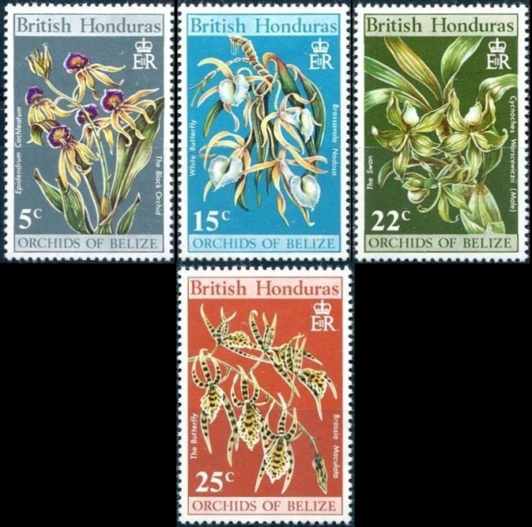 1970 Orchids of Belize (2nd series) Stamps