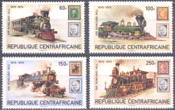 Central Africa 1979 Death Centenary of Sir Rowland Hill Stamps