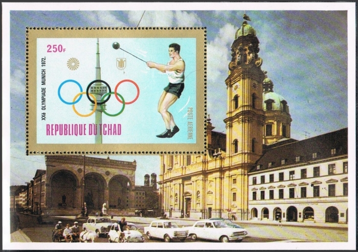 1972 20th Summer Olympic Games (Munich) Hammer Throw Souvenir Sheet