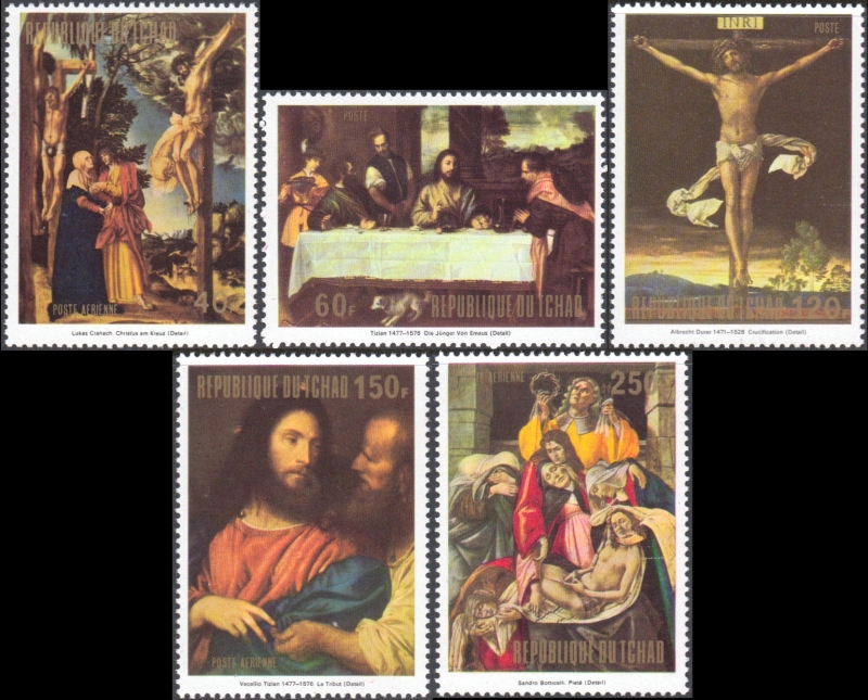 1973 Famous Easter Paintings Stamps