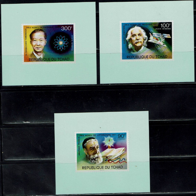 1976 Nobel Prize Winners Green Deluxe Stamp Sheets