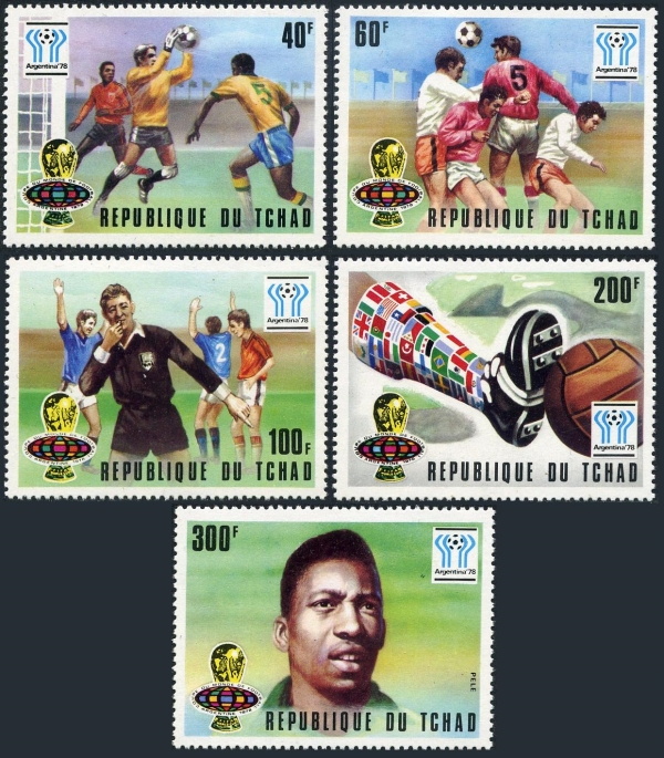 1977 World Cup Soccer Championship Stamps