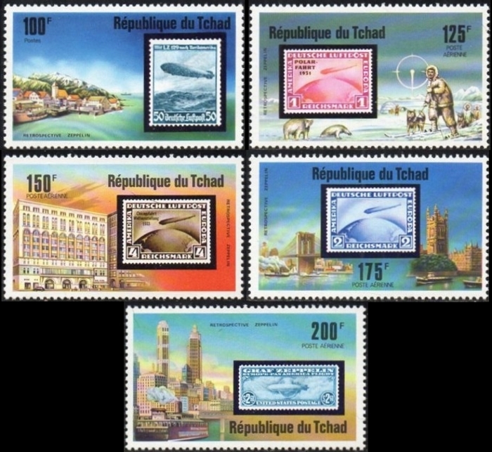 1977 75th Anniversary of the Zeppelin Stamps