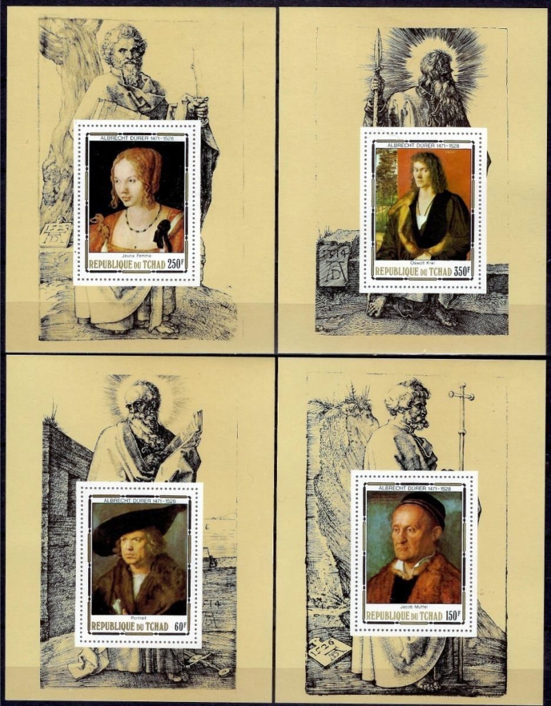 1978 Dürer Paintings Deluxe Souvenir Sheet Set