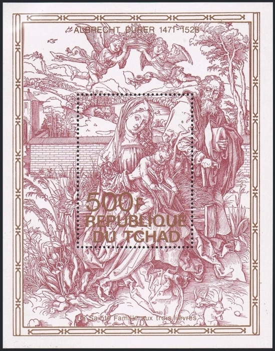 1979 Dürer Holy Family Painting Souvenir Sheet