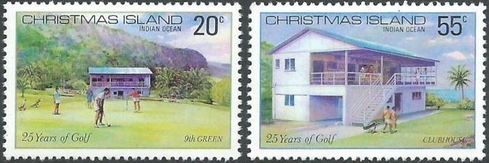 1980 25 Years of Golf Stamps