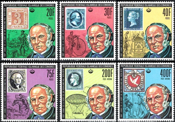 Comoro Islands 1978 Death Centenary of Sir Rowland Hill Stamps