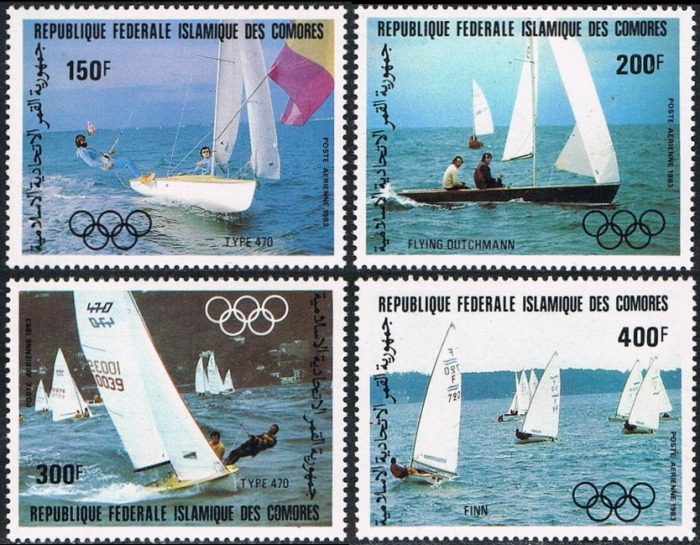 Comoro Islands 1983 Pre-Olympic Year Sailing Stamps
