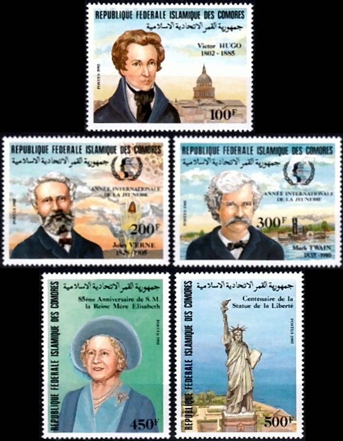 Comoro Islands 1985 Anniversaries and Events Stamps