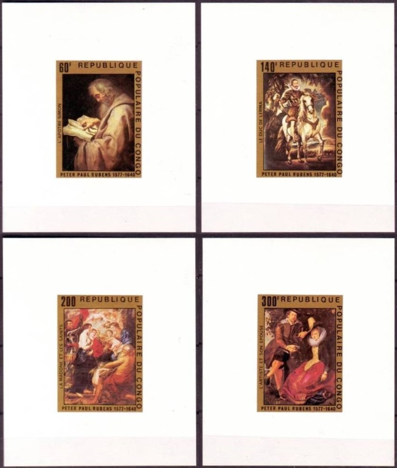 Congo 1978 Rubens Paintings Deluxe Sheetlet Set