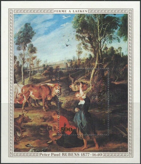 Congo 1978 Rubens Paintings Souvenir Sheet