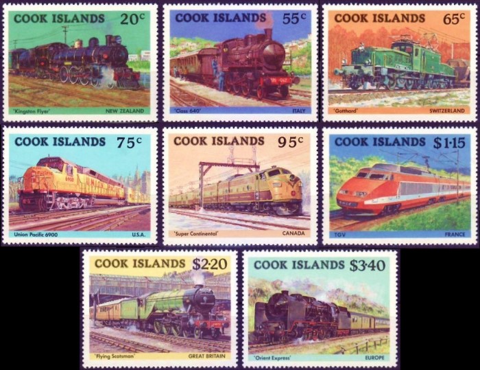 1985 Famous Trains Stamps