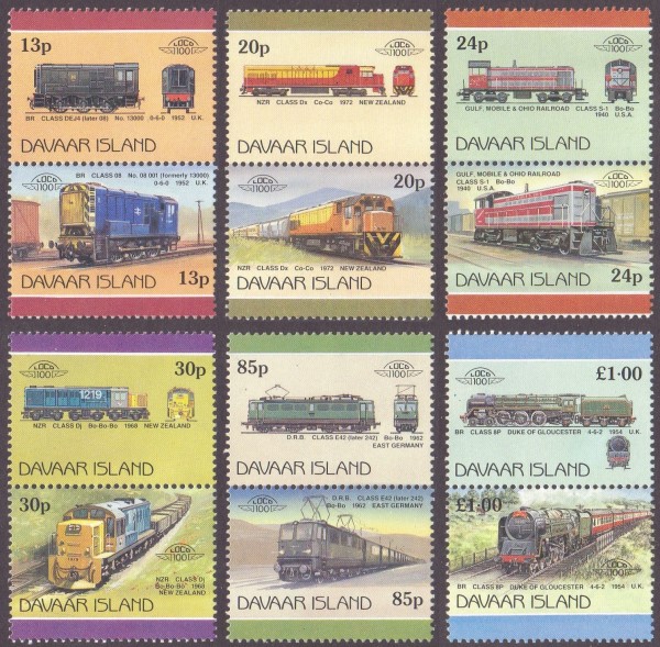 Davaar Island 1983 Locomotives 2nd Issue