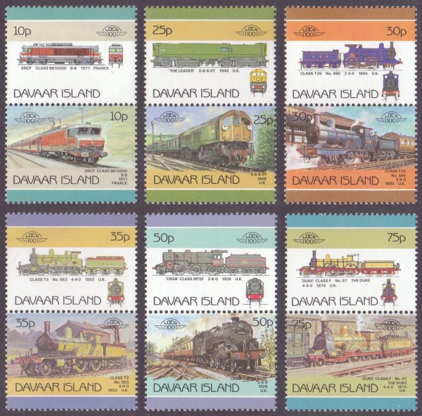 Davaar Island 1987 Locomotives 3rd Issue