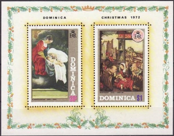 1972 Christmas Souvenir Sheet