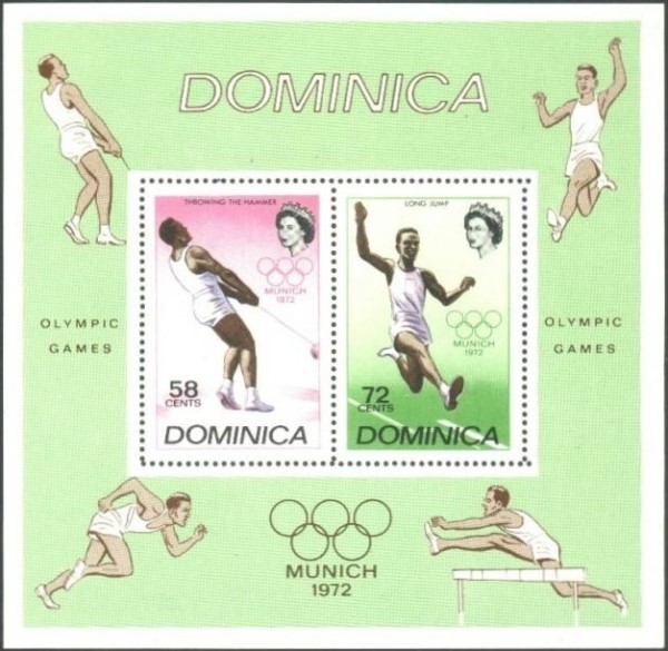 1972 20th Olympic Games Souvenir Sheet