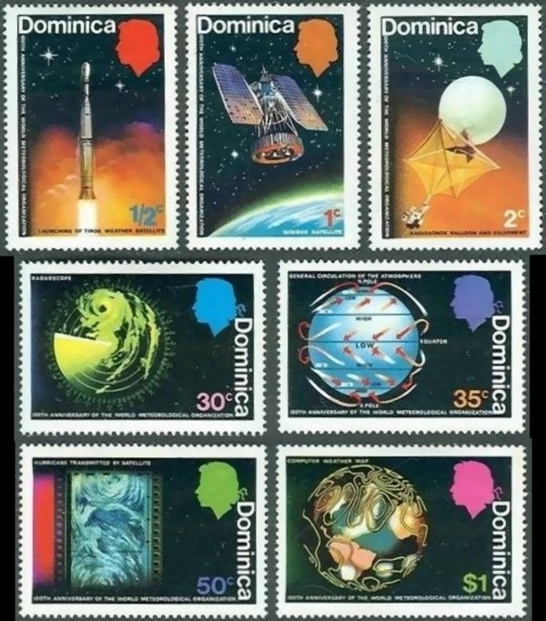 1973 International Meteorological Cooperation Stamps