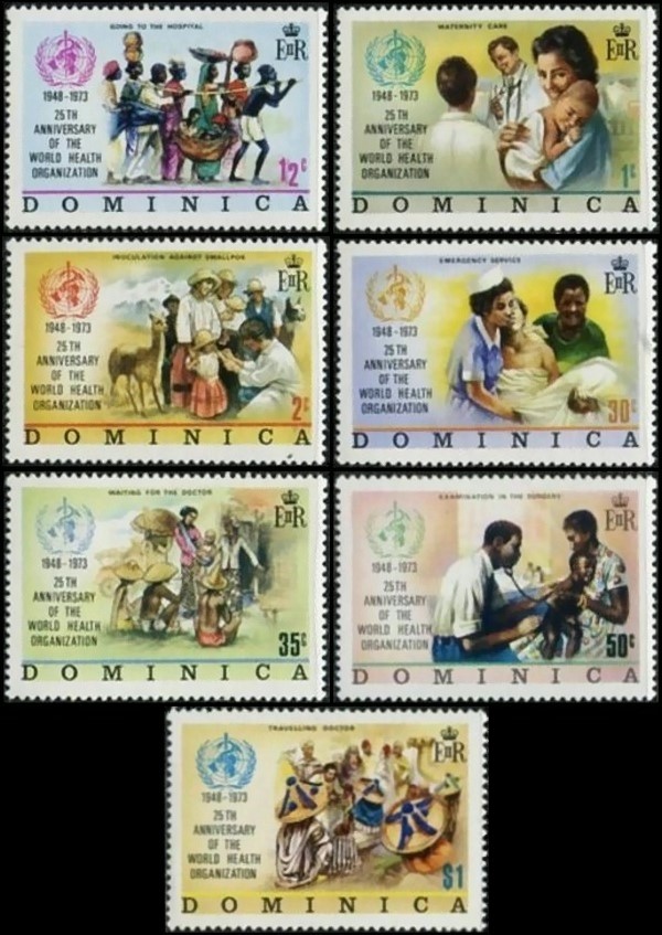 1973 25th Anniversary of the W.H.O. Stamps