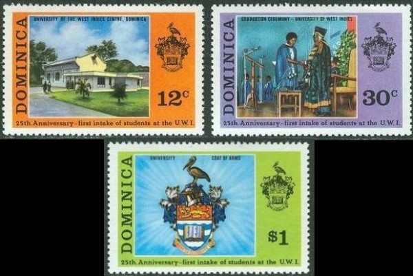 1974 25th Anniversary of West Indies University Stamps