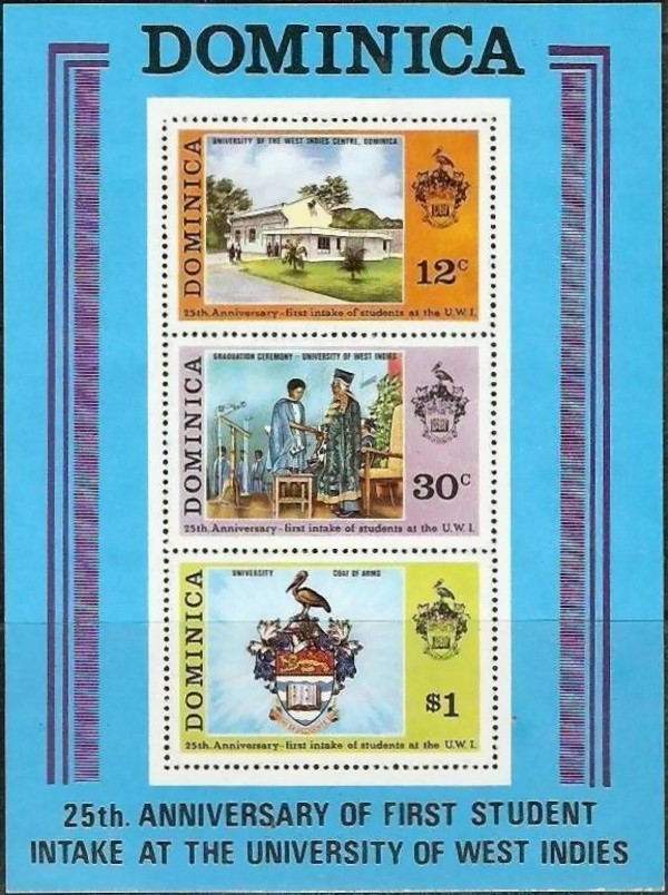 1974 25th Anniversary of West Indies University Souvenir Sheet