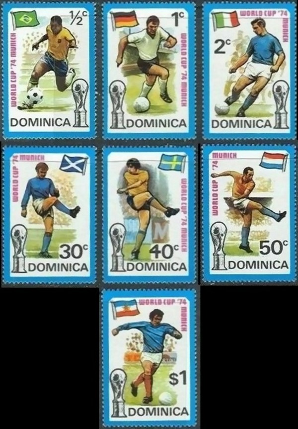 1974 World Cup Soccer Championship Stamps