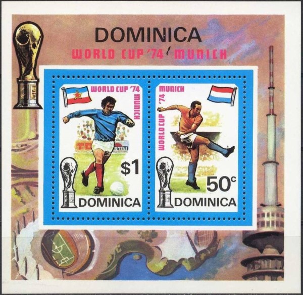 1974 World Cup Soccer Championship Souvenir Sheet