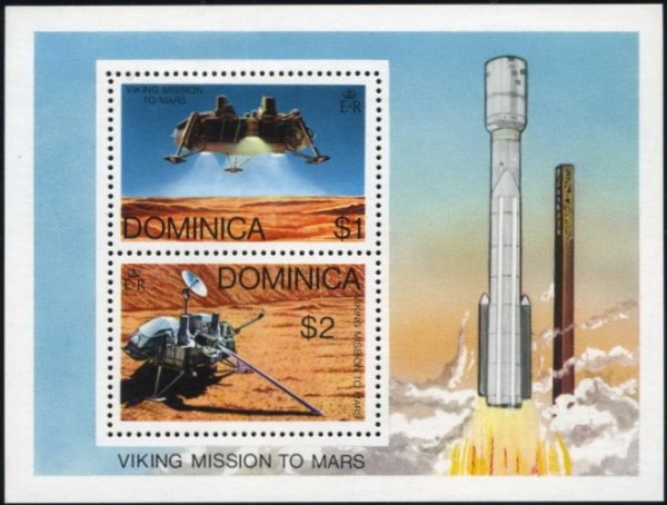 1976 Viking Space Mission Souvenir Sheet