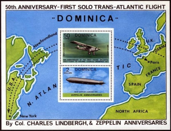 1978 Aviation Anniversaries Souvenir Sheet