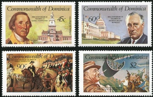1981 Birth Anniversaries of George Washington and Franklin Roosevelt Stamps