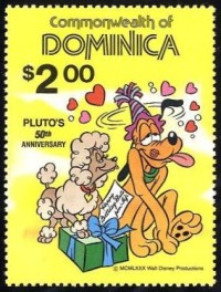 1981 50th Anniversary of Walt Disney's Pluto Stamp