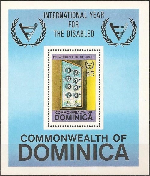 1981 International Year For Disabled Souvenir Sheet