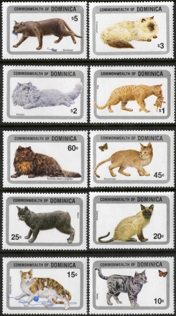 1984 Cats Stamps