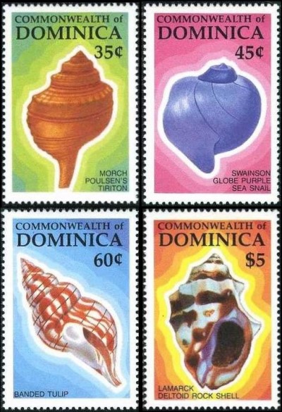 1987 Sea Shells Stamps