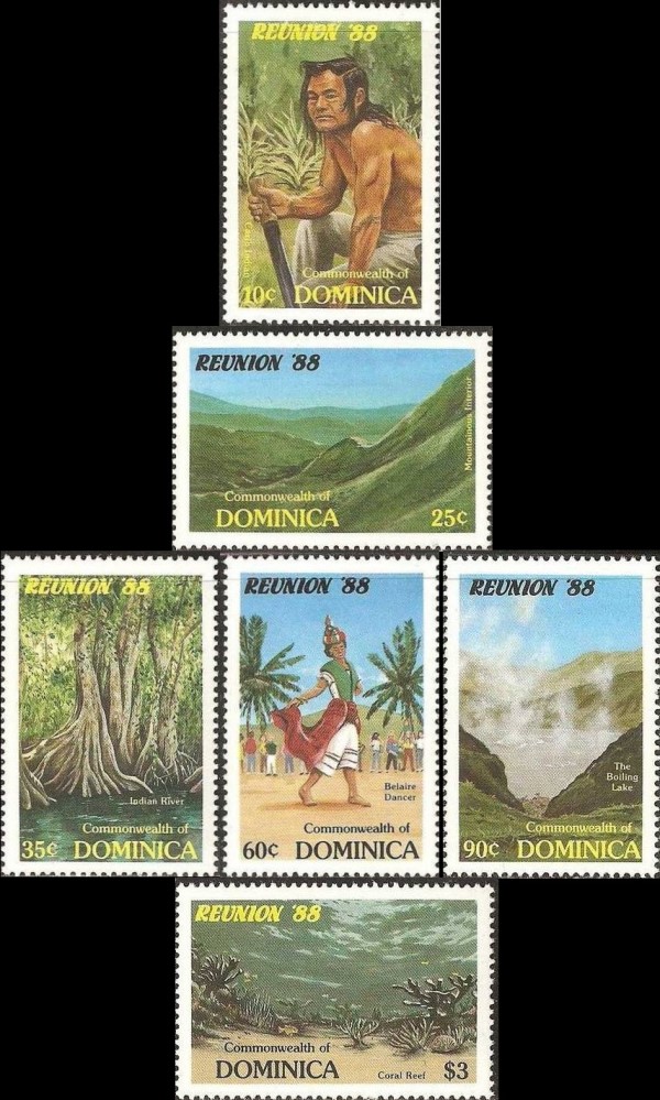 1988 REUNION Tourism Campaign Stamps