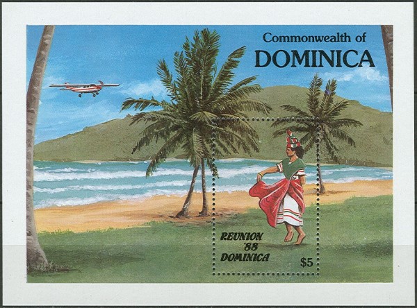 1988 REUNION Tourism Campaign Souvenir Sheet