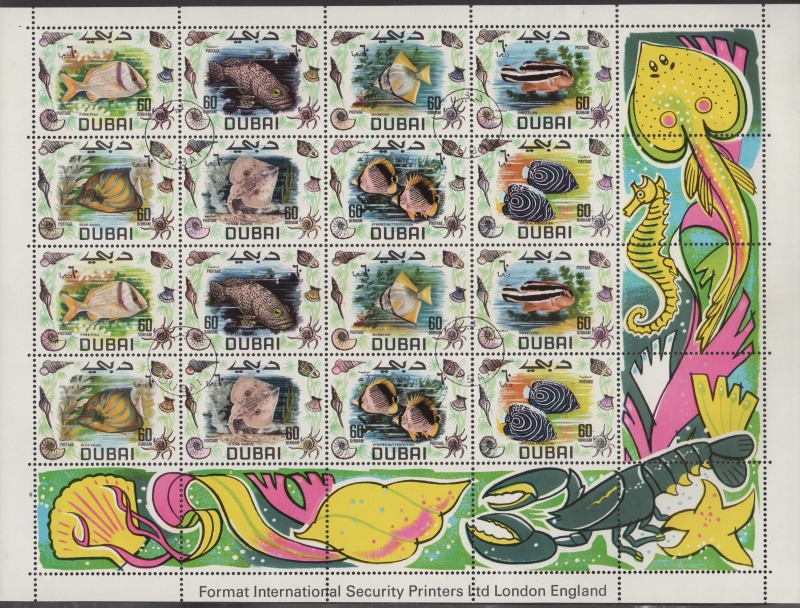 1969 Fish Stamp Sheet