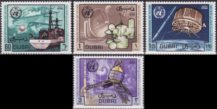 1970 10th World Meteorological Day Stamps