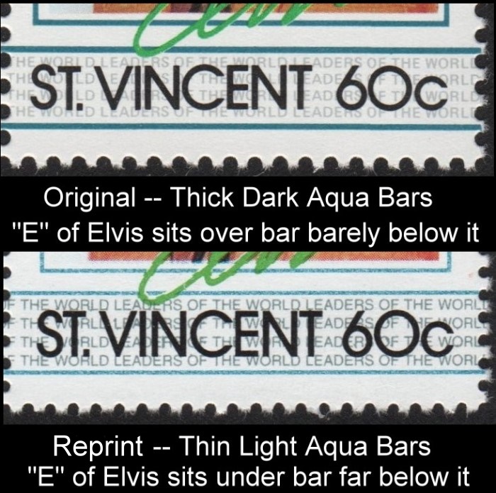 The Unauthorized Reprint Elvis Presley Scott 875 Font Comparison