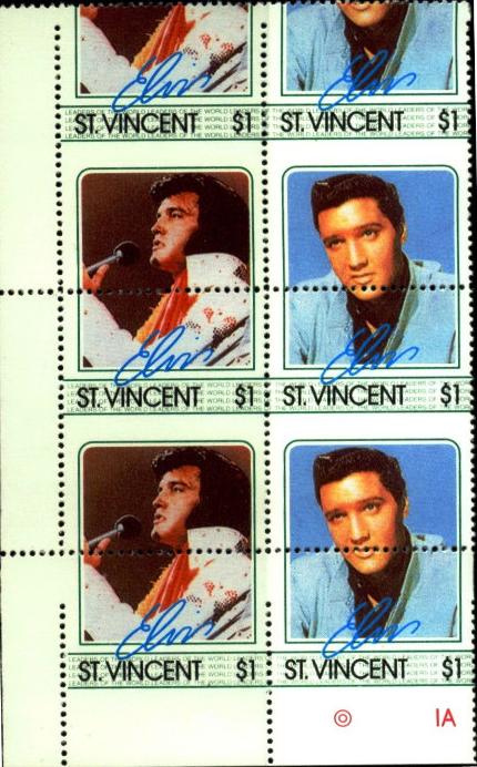 The Unauthorized Reprint Elvis Presley Scott 876 Shifted Perforations Error