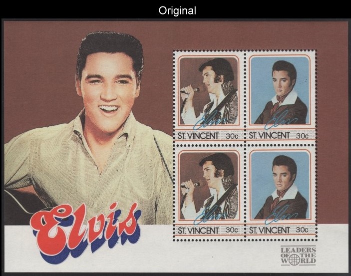 The Original Elvis Presley Scott 878 Souvenir Sheet