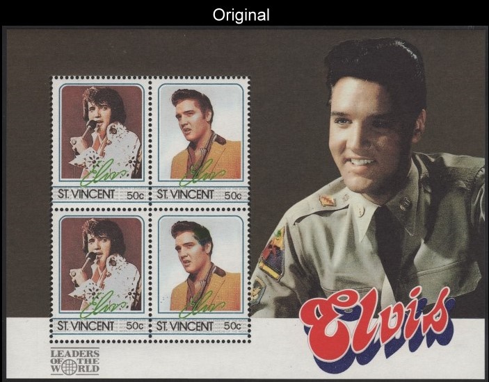 The Original Elvis Presley Scott 879 Souvenir Sheet