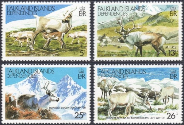 1982 Reindeer Stamps