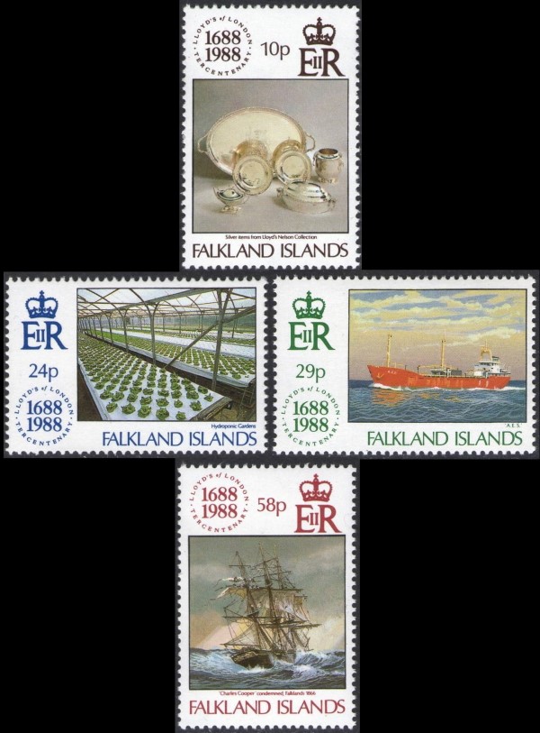 1988 300th Anniversary of Lloyd's of London Stamps