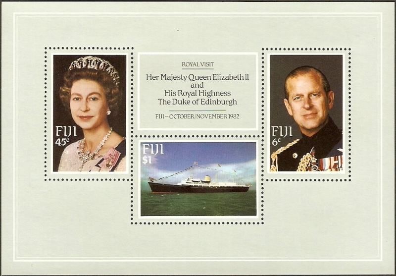 1982 Royal Visit Souvenir Sheet