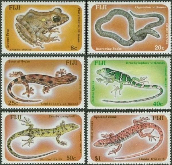 1986 Reptiles and Amphibians Stamps