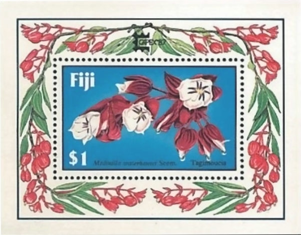1987 Tagimoucia Flower Overprinted CAPEX '87 Souvenir Sheet